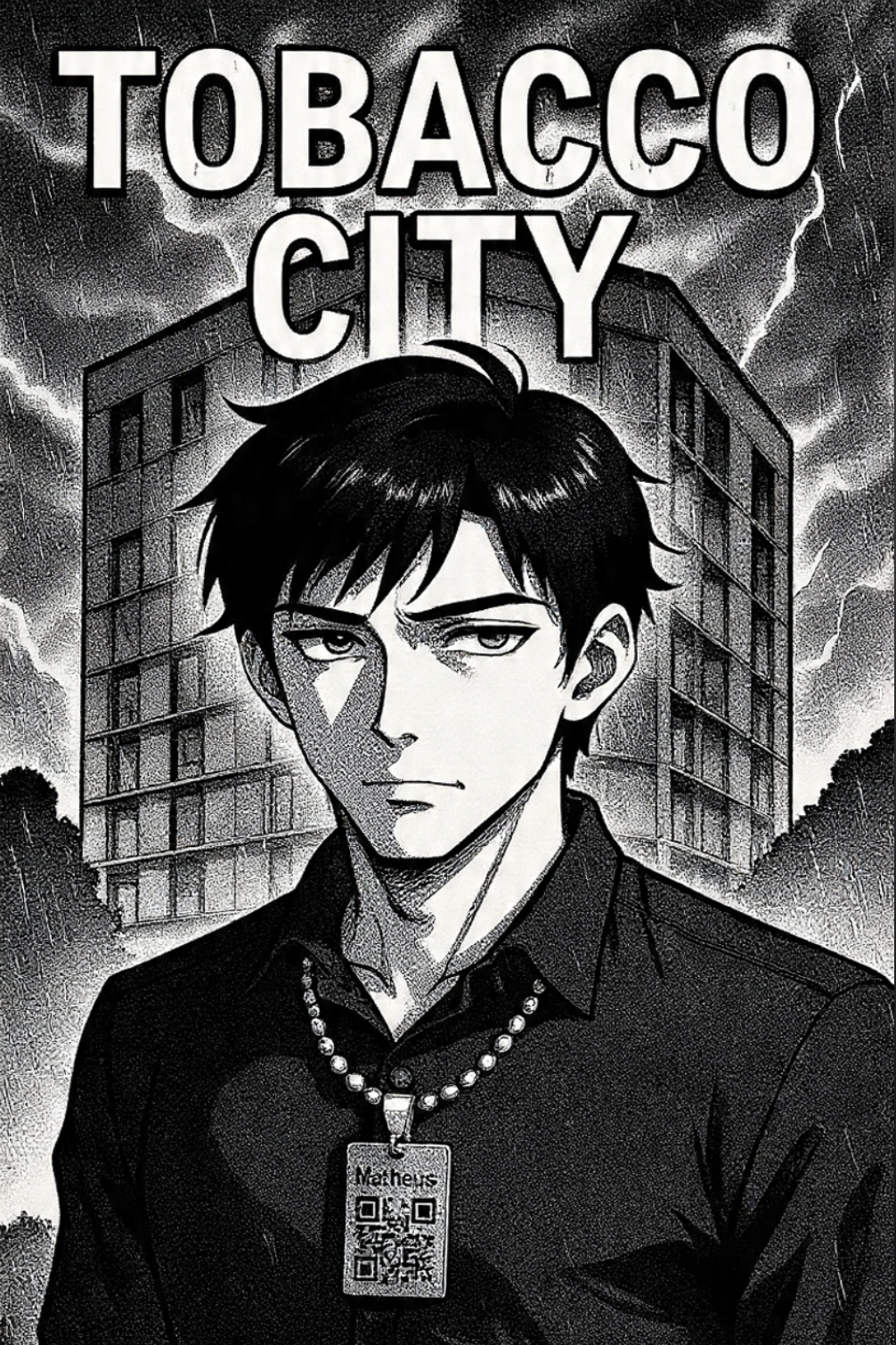 Tobacco City — esboço de capa de novela gráfica